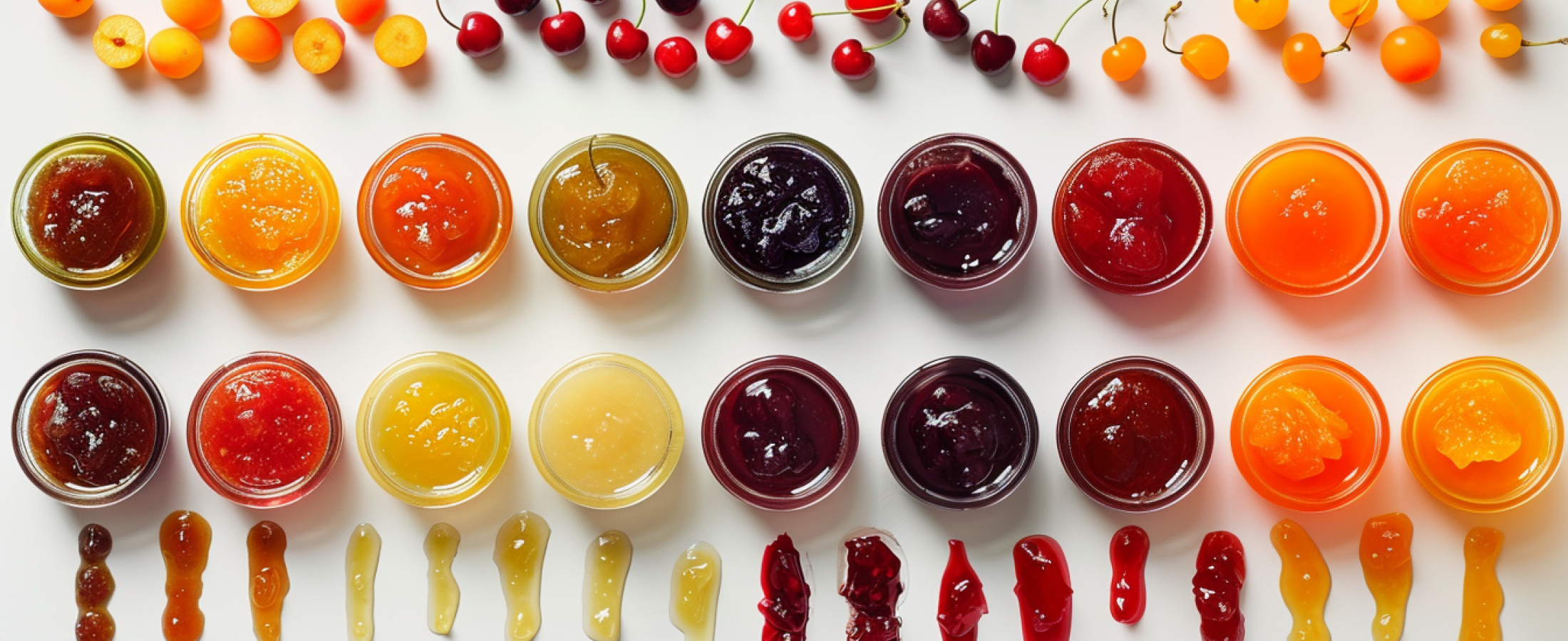 range of fruit fillings and jams