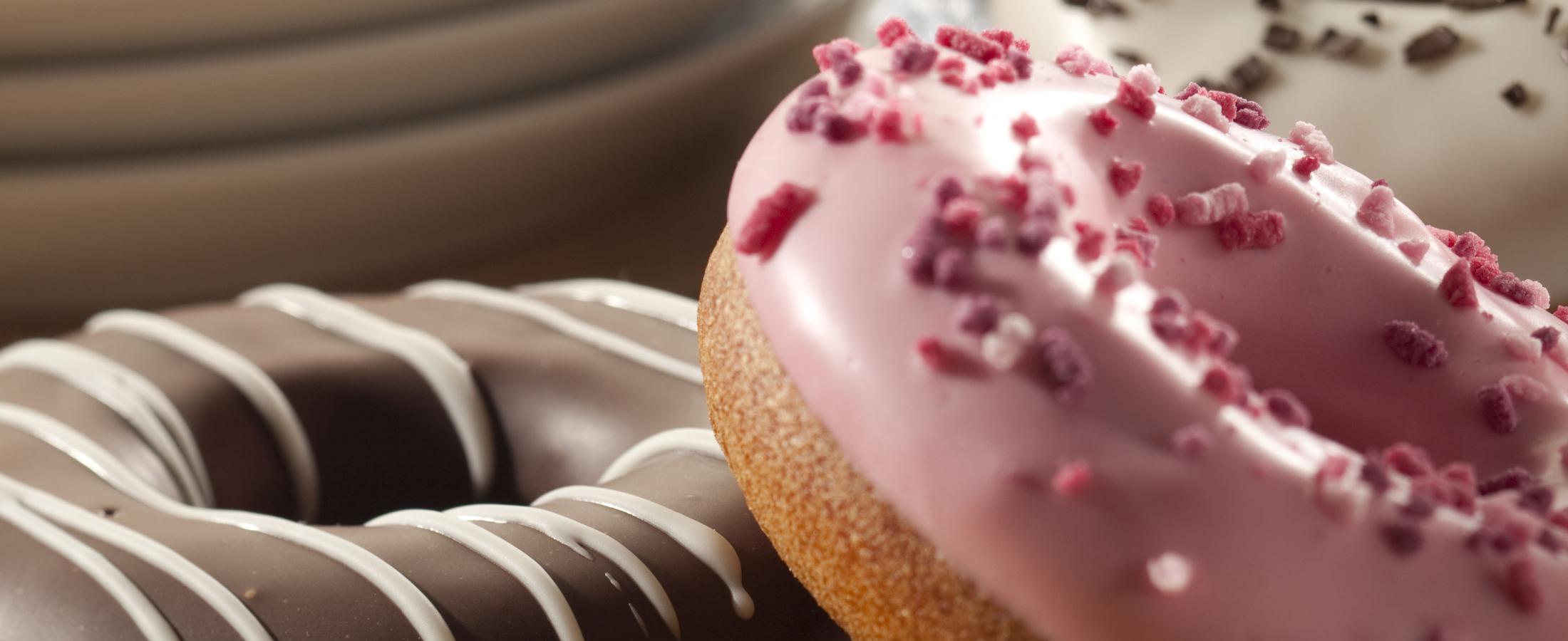 Donuts met glazuur